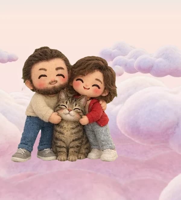 After: Ilya, Uli and their cat
